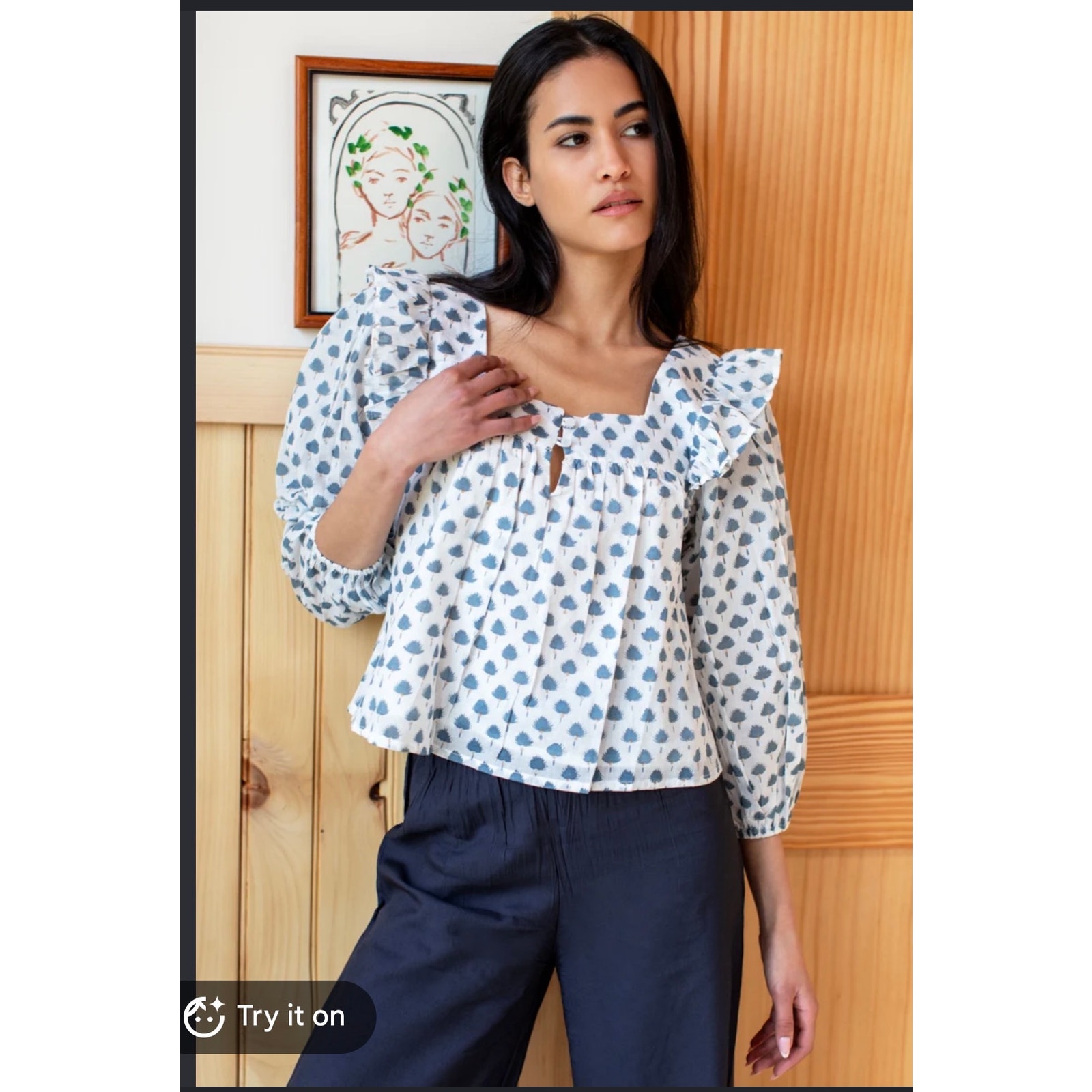 Emerson Fry Adelina Blouse Cleo Organic Xs — image 2 of 8